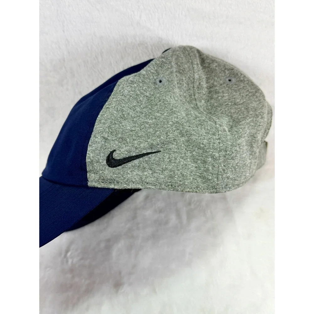 Cleveland Indians Heritage 86 Baseball Cap Hat Gray Blue Nike‎ Dri Fit Men's